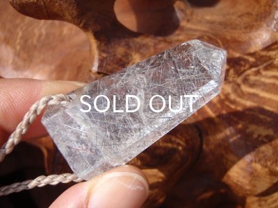 画像3: ルチルクオーツポリッシュポイントペンダントヘッド