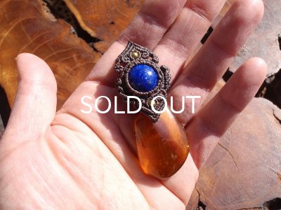 画像17: ミャンマー産アンバーペンダントヘッド