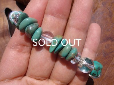 画像5: クリスタル×ターコイズブレスレット