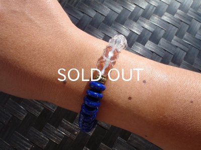 画像11: 天空の破片 ◆ クリスタル×ラピスラズリブレスレット