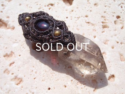 画像9: ◇ ガウリシャンカールスモーキークオーツ×ガーネット・ペンダント　