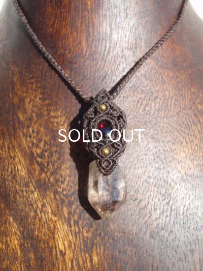 画像17: ◇ ガウリシャンカールスモーキークオーツ×ガーネット・ペンダント　