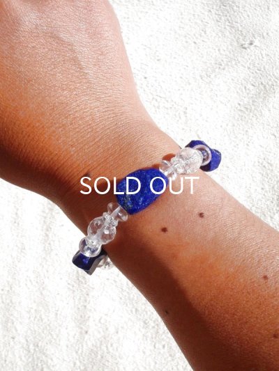 画像11: 天空の破片 ◆ 原石ラピス×クリスタル・ブレスレット