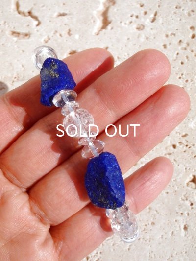 画像10: 天空の破片 ◆ 原石ラピス×クリスタル・ブレスレット