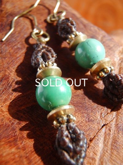 画像3: 自然の加護 ◇ ターコイズ・ヴァジュラピアス 2