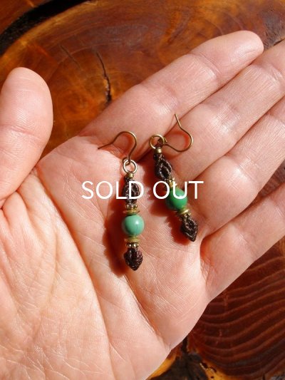 画像4: 自然の加護 ◇ ターコイズ・ヴァジュラピアス 2