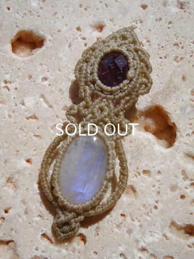 画像3: 感応する潜在意識 ◇ アメジスト×ホワイトラブラドライト・ペンダント