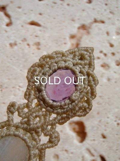 画像5: 感応する潜在意識 ◇ アメジスト×ホワイトラブラドライト・ペンダント