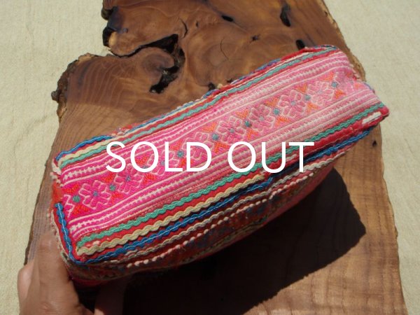 画像4: モン族古布ポーチ(マチ有大） (4)