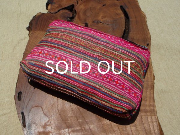 画像2: モン族古布ポーチ(マチ有大） (2)