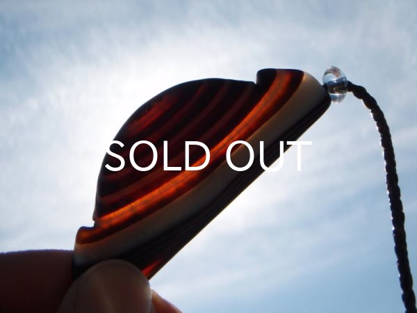 画像3: アゲートプレートペンダントヘッド (3)