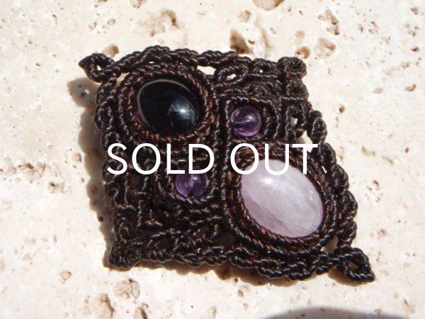 画像2: アメジスト×クンツァイトペンダントヘッド　 (2)