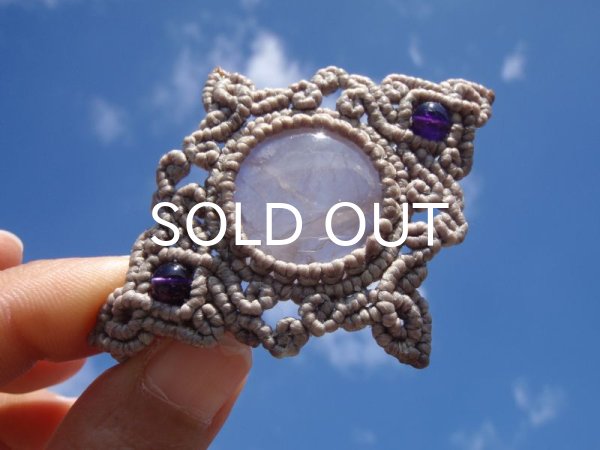 画像5: ローズクオーツクロスハートペンダントヘッド (5)