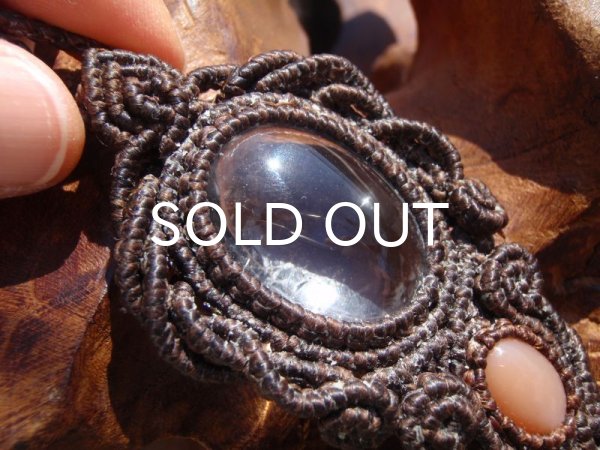 画像3: ☆　水晶×オレンジムーンストーンペンダントヘッド　☆ (3)