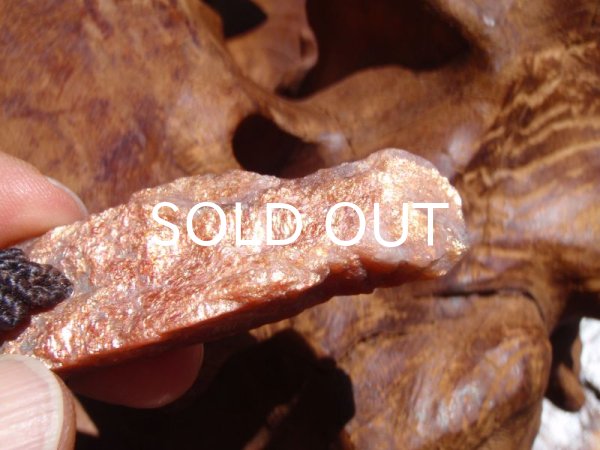 画像5: サンストーン原石ペンダントヘッド (5)