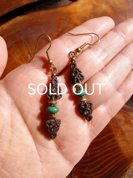 画像5: 自然の加護 ◇ ターコイズ・ヴァジュラピアス (5)