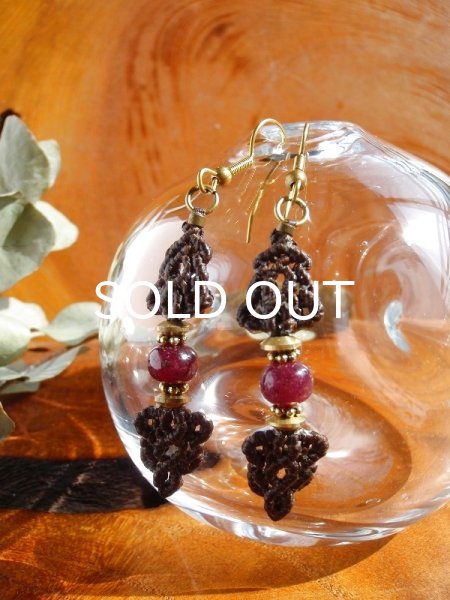 画像5: 熱を帯びる生命 ◇ ルビー・ヴァジュラピアス (5)