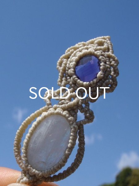 画像11: 感応する潜在意識 ◇ アメジスト×ホワイトラブラドライト・ペンダント (11)