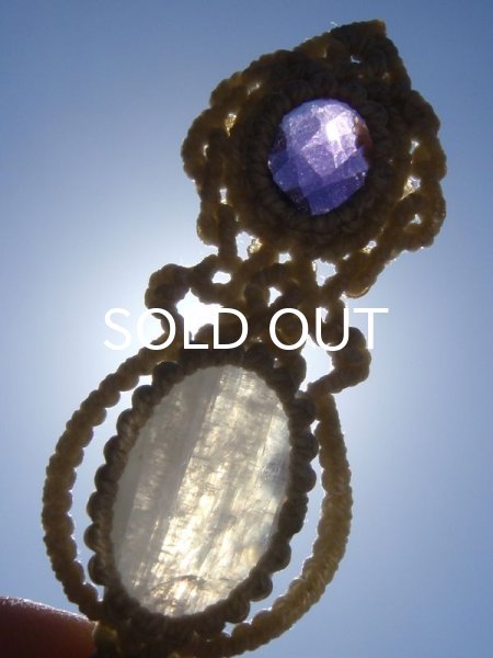 画像14: 感応する潜在意識 ◇ アメジスト×ホワイトラブラドライト・ペンダント (14)